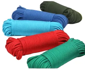 Outdoor Survival Paracord 3Mm 4Mm 5mm Parachute Cord 100% Nylon 550 Pounds Rope 30M 100ft Paracord