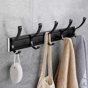 Aluminum Wall-Mounted <b>Towel</b> Clothes <b>Hook</b> Hanger with 5 <b>Hooks</b> Eco-Friendly Multifunction Design for Efficient Space Utilization - Product Image 5