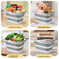 Panier à linge pliable multifonctionnel moderne et minimaliste, bac de rangement mural pour vêtements, idéal pour la salle de bain