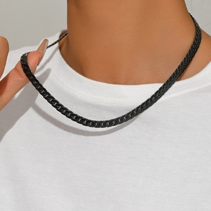 Cadena de Serpiente de Acero Inoxidable Electrochapada Personalizada para Hombre, Joyería de Moda para Fiestas, Estilo Moderno - Product Image 1