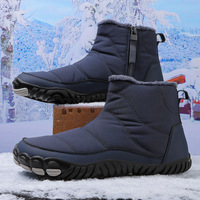 Bottes de neige imperméables unisexes à tige basse, doublées de polaire épaisse, antidérapantes, plates, chaudes pour l'hiver, chaussures de marche d'extérieur, OEM ODM, vente en gros
