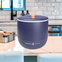 Mini cuiseur à riz 300W, capacité 1,6-1,8L, pour 1-3 personnes, multifonction, commande tactile, solaire, USB, revêtement antiadhésif, tasse doseuse