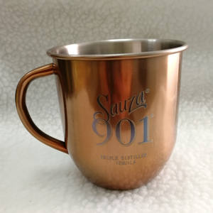 Offre Spéciale 1 litre Style classique allemand bière tasse café cuivre plaqué acier inoxydable tasse <span class=keywords><strong>L</strong></span> 304/ 326 baril stainly Stein - Product Image 6