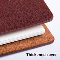 Carnet en cuir A5 à feuilles mobiles, couverture rigide épaissie, personnalisable avec logo, journal, cadeau, fournitures de bureau, papeterie