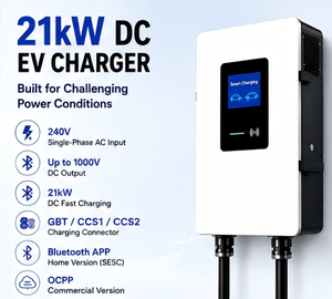 Neuer 21kW DC EV-Lader 240V Einphasig für Südafrika 1000V Weitspannung GBT CCS Kommerzieller <span class=keywords><strong>SESC</strong></span> APP OCPP Schnell-Lader - Product Image 1