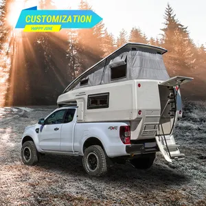 2022 nouveau Kinlife 4x4 double cabine toboggan sur camionnette Camping voiture camion camping-car à vendre