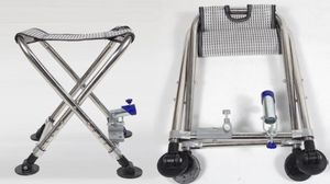 Taburete plegable portátil <span class=keywords><strong>de</strong></span> acero inoxidable Maza, silla <span class=keywords><strong>de</strong></span> pesca <span class=keywords><strong>de</strong></span> Metal <span class=keywords><strong>multifuncional</strong></span> para uso en parque al aire libre, diseño moderno para uso en la playa - Product Image 3