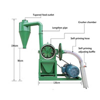 Moulin à maïs auto-amorçant en acier 350, broyeur/concasseur, neuf, pour la production de farine et de semoule de maïs