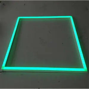 Nieuwste Ontwerp 600X600 Vierkante Platte Lampen Led Frame Paneellamp Voor Kantoor School Ziekenhuis Winkelcentrum