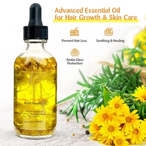 Olio naturale per la crescita dei capelli di rosmarino a base di erbe nutre il cuoio capelluto, si prende cura dei capelli e rigenera il siero. Olio di rosmarino - Product Image 4
