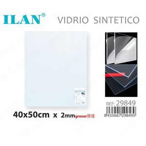 Lámina Acrílica Iln de 40x50 cm, 2 mm de Grosor, Vidrio Sintético para Decoración del Hogar - Product Image 1