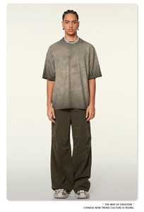Özel erkekler <span class=keywords><strong>Tshirt</strong></span> boy Tee gömlek yıkanmış pamuk <span class=keywords><strong>Streetwear</strong></span> şık tasarım stokta veya Oem marka - Product Image 4