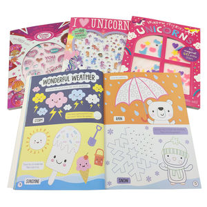 Livre à activités de dessin éducatif et personnalisé <span class=keywords><strong>pour</strong></span> <span class=keywords><strong>les</strong></span> enfants, carnet d'autocollants, avec étiquettes, stickers, vente en gros, nouveaux modè<span class=keywords><strong>les</strong></span> - Product Image 2