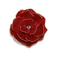 Accessoires de confection de vêtements pour fêtes de mariage, perles de cristal, applique florale 3D pour robe de bal ou de soirée