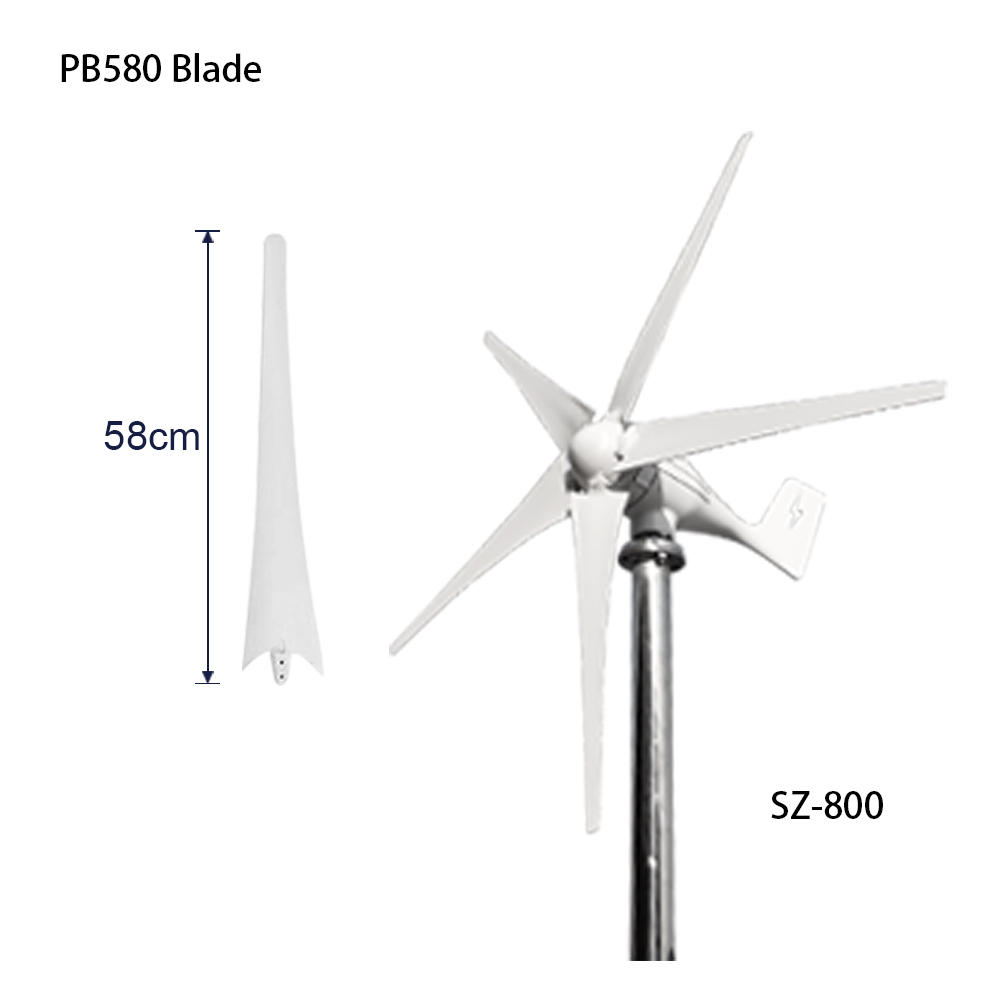 Wholesale Price White Nylon High Power Long Lifespan Wind Turbine Delta