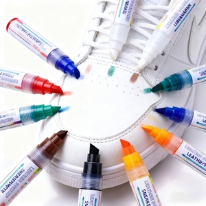 Kit di <span class=keywords><strong>Vernice</strong></span> <span class=keywords><strong>per</strong></span> Pelle Premium ad Asciugatura Rapida, 12 Colori, Formula Flessibile Autosigillante, Pennarello <span class=keywords><strong>per</strong></span> <span class=keywords><strong>Scarpe</strong></span> in Pelle e Riparazione Interni Auto - Product Image 1