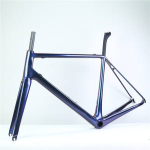 Cadre de vélo de route léger en fibre de carbone T1000 <span class=keywords><strong>2022</strong></span> avec boîtier de pédalier BB86, frein sur jante QR, fabriqué à la main, durable, garantie 24 mois - Product Image 2