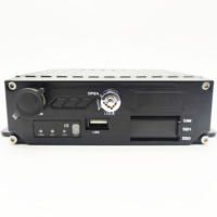 Moniteur MDVR de bus à 4 canaux pour camion de véhicule avec caméras et emplacement pour carte SD