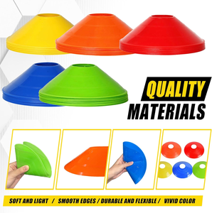 Tùy Chỉnh Linh Hoạt Đa Màu Sắc Bóng Đá Tập Thể Dục Đào Tạo Bóng Đá Sự Nhanh Nhẹn Cones Set Với Mang Theo Túi Và Chủ - Product Image 4