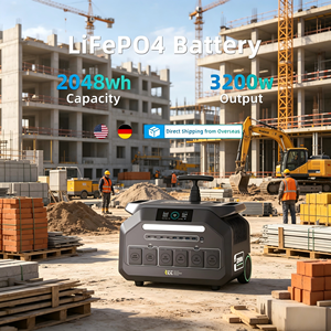 Generador solar MPPT de respaldo de energía de emergencia German Spot, LiFePO4 2048wh 3200w, onda sinusoidal pura, sistema de alimentación ininterrumpida fuera de la red, estación de energía portátil. - Product Image 1