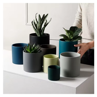 Pot en céramique rond pour plantes succulentes coréennes, design classique 2026, style nordique moderne, pour la maison
