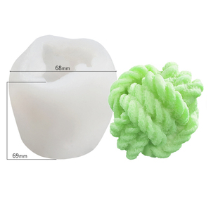 Khuôn Nến Cột 3D Sợi Bóng Nến Làm Khuôn Sô Cô La Bánh Trang Trí Khuôn Nến Trang Trí Nội Thất Sợi Bóng Khuôn/ - Product Image 1