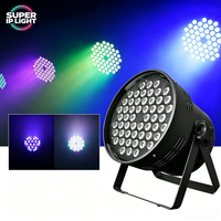 Projecteur LED Par 54x3W RGBW 160W DMX512, lumière de scène IP20 pour mariage, fête, église, éclairage de scène