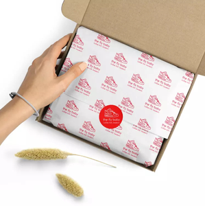 Recycled custom printed shipping postal mailer paper box folding cardboard gift box packaging with tissu paper
