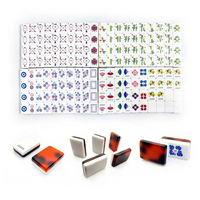 Mahjong américain HomeGame en acrylique durable à deux couches, écologique, motif écaille de tortue