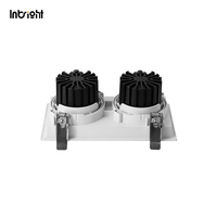 DALI 0-10V Triac Gradation Downlight 10W 15W 25W Double Tête Encastré Vers Le Bas Lumières Intérieur Led Plafonnier Spot