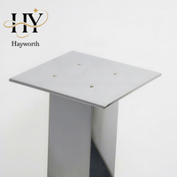 Support à fleurs rectangulaire en acier inoxydable doré Hayworth moderne de 1 m, fait main, durable, incassable, pour décoration de table de mariage