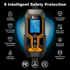 Cargador Portátil para Vehículos Eléctricos Feyree GBT, Cargador de Fase 1 de 7kW 32A con Soporte, WIFI Inteligente, Programación de Carga por Aplicación - Product Image 2