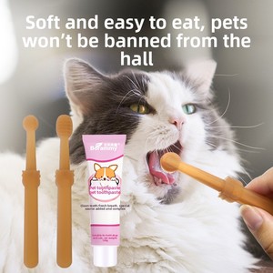 Brosse à doigts pour le nettoyage des dents des chiens et des chats avec <span class=keywords><strong>dentifrice</strong></span>, nettoyant buccal efficace pour éliminer l'halitose et éliminer le tartre - Product Image 3