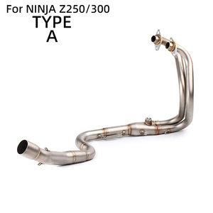 Tubo de Conexión Frontal de Acero Inoxidable para Escape de Alto Rendimiento de Motocicleta para <span class=keywords><strong>Kawasaki</strong></span> <span class=keywords><strong>Ninja</strong></span> 250 300 Z250 <span class=keywords><strong>Z300</strong></span>, Interfaz de 51 mm, Tubo Colector Modificado - Product Image 3