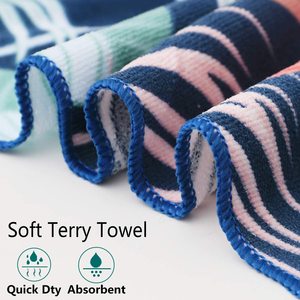 Usine OEM personnalisé logo Flamingo imprimé Rectangle grande serviette de plage en éponge douce surdimensionnée - Product Image 4