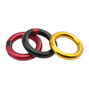 Konektor Rigging Tugas Berat D-Ring / Maillon Rapide dari Paduan Aluminium 23kN Kapasitas 200kg untuk <span class=keywords><strong>Harness</strong></span> Panjat Tebing, Arborist, dan Penyelamatan - Product Image 1