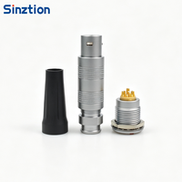 Konektor Sinztion Seri S Custom Pin Count FFA ERA Circular Push Pull Connector Metal Half-Moon Key Coaxial Male Female Socket Connector