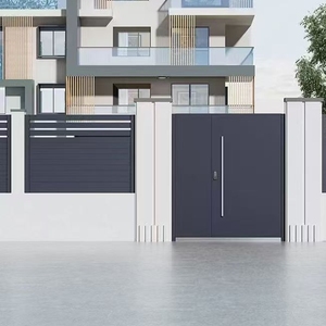 Puerta Automática Eléctrica de Aluminio Plegable Gris de Alta Calidad en Oferta - Product Image 1