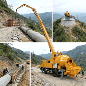 Pompe à béton haute performance 30-45 m³/h avec fonctions de mélange et de pompage intégrées <span class=keywords><strong>pour</strong></span> les projets de construction - Product Image 6