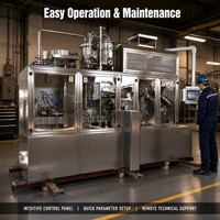 Machine de remplissage et de scellage verticale VFFS HFFS multi-voies à entraînement servo, équipement linéaire à vis sans fin pour jus, entièrement automatique 220V