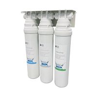 Purificateur d'eau pour évier YenvQee, 3 étapes, 3/8 pouce, grand débit 100-3000 GPD, PP+UF+CTO, 0,01 micron, compatible avec les unités RO