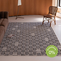 Tapis d'intérieur modernes de haute qualité, abstraits, fabriqués à la machine, extra épais, écologiques, anti-poussière, adaptés aux animaux domestiques, en polyester, pour chambre à coucher et salon