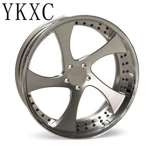 ล้อแม็กซ์ YKXC แบบสองชิ้น ขนาด 18 19 20 24 22 21 นิ้ว สีดำ โครเมียม ขัดเงา สำหรับรถเชฟโรเลต C10 ฟอร์ด มัสแตง ฮอนด้า ซีวิค - Product Image 2