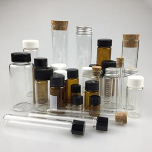 Tubes à essai en verre de différentes tailles personnalisés avec bouchons à vis pour applications de laboratoire - Product Image 1