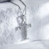 Pendentif lettre T en or blanc massif 18 carats, design creux avec diamant de laboratoire, bijou personnalisé pour homme et femme, cadeau