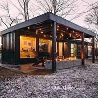 Maisons préfabriquées mobiles modulaires portables modernes, maisons de luxe, expédition de fret, conteneur préfabriqué, petite maison à vendre