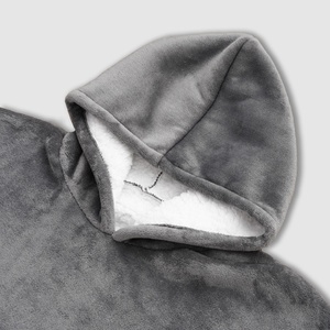 <span class=keywords><strong>Pull</strong></span> imprimé douillet pour femme, sweat à capuche oversize, couverture portable avec manches, en <span class=keywords><strong>polaire</strong></span> - Product Image 5