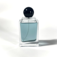 Vente en gros bouteille vide de parfum unique boîte d'emballage de cosmétiques bouteille d'huile essentielle bouteilles de parfum rectangulaires rectangulaires 100ml