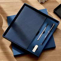 Bloc-notes d'entreprise simple de haute qualité, bloc-notes A5, clé USB 16 Go, ensemble de carnet de notes professionnel, ensemble cadeau pour réunion d'entreprise, promotionnel