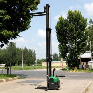 5 मीटर हाई लिफ्ट इलेक्ट्रिक स्टेकर 2 टन-स आईएसओ प्रमाणित बैटरी संचालित स्टेकर CDD-20 मॉडल पॉलीयूरेथेन टायर औद्योगिक ग्रेड - Product Image 1